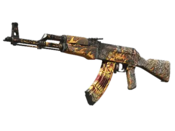 StatTrak™ AK-47 | Searing Rage (Well-Worn)