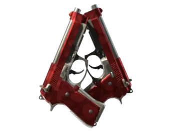 StatTrak™ Dual Berettas | Hemoglobin (Minimal Wear)