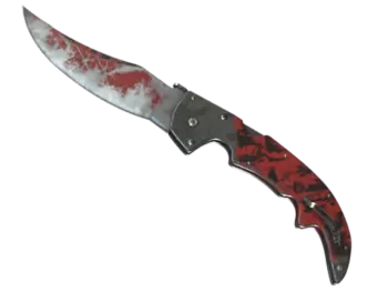 ★ Falchion Knife | Crimson Web (Battle-Scarred)