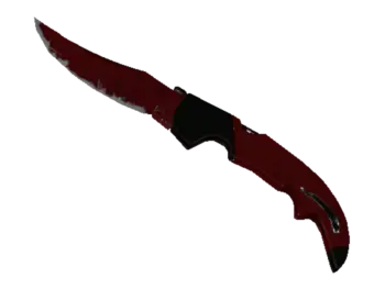 ★ Falchion Knife | Crimson Web (Well-Worn)