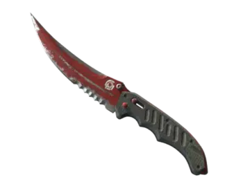 ★ Flip Knife | Crimson Web (Battle-Scarred)