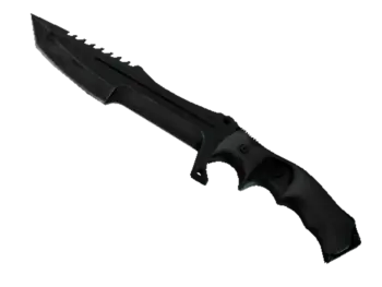 ★ Huntsman Knife | Black Laminate (Well-Worn)