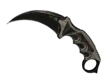 ★ Karambit | Black Laminate (Battle-Scarred)