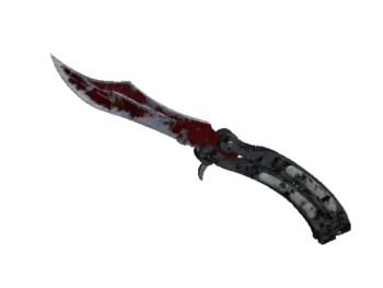 ★ StatTrak™ Butterfly Knife | Crimson Web (Battle-Scarred)