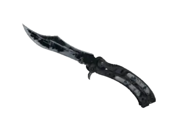 ★ StatTrak™ Butterfly Knife | Night (Battle-Scarred)