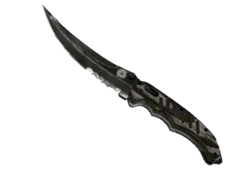★ StatTrak™ Flip Knife | Black Laminate (Battle-Scarred)
