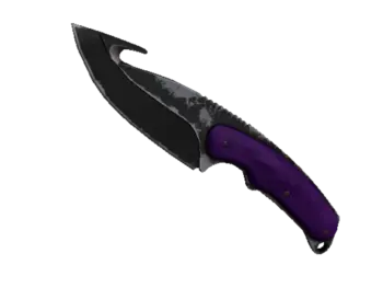 ★ StatTrak™ Gut Knife | Ultraviolet (Well-Worn)