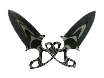 ★ StatTrak™ Shadow Daggers | Black Laminate (Battle-Scarred)