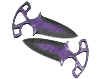 ★ StatTrak™ Shadow Daggers | Ultraviolet (Battle-Scarred)