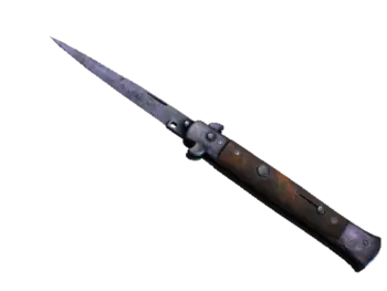 ★ Stiletto Knife | Blue Steel (Battle-Scarred)
