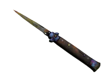 ★ Stiletto Knife | Case Hardened (Battle-Scarred)