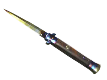 ★ Stiletto Knife | Case Hardened (Well-Worn)