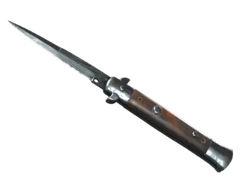 ★ Stiletto Knife | Damascus Steel (Well-Worn)