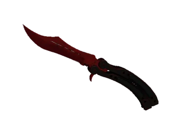 ★ Butterfly Knife | Crimson Web (Minimal Wear)