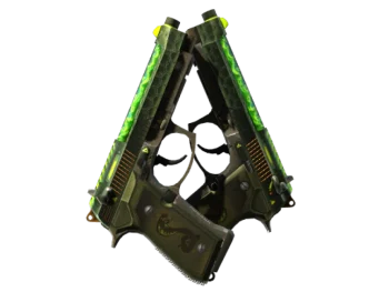 StatTrak™ Dual Berettas | Cobra Strike (Well-Worn)