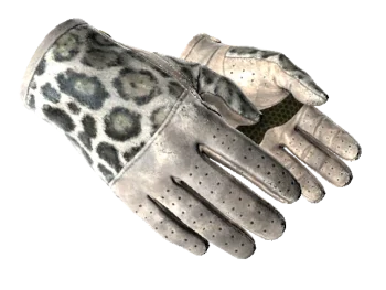 ★ Driver Gloves | Snow Leopard (Well-Worn)