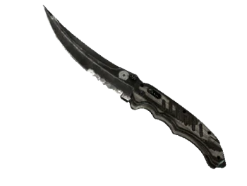 ★ Flip Knife | Black Laminate (Battle-Scarred)