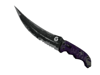 ★ StatTrak™ Flip Knife | Ultraviolet (Battle-Scarred)