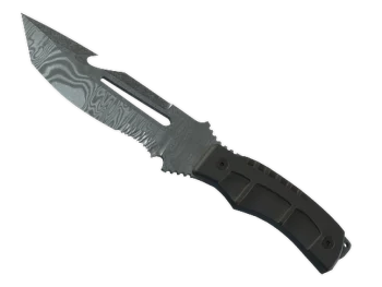 ★ Survival Knife | Damascus Steel (Battle-Scarred)