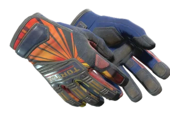★ Specialist Gloves | Sunburst (Battle-Scarred)