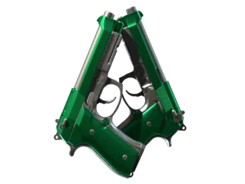 Dual Berettas | Emerald (Minimal Wear)