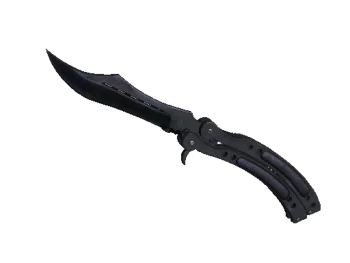 ★ StatTrak™ Butterfly Knife | Blue Steel (Battle-Scarred)