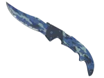 ★ StatTrak™ Falchion Knife | Bright Water (Well-Worn)