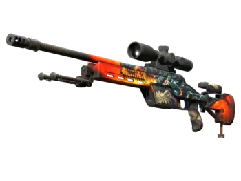 StatTrak™ SSG 08 | Dragonfire (Minimal Wear)