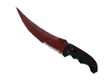 ★ Flip Knife | Crimson Web (Well-Worn)