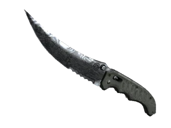 ★ Flip Knife | Damascus Steel (Battle-Scarred)