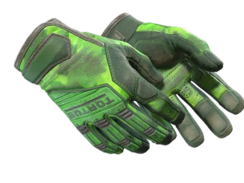 ★ Specialist Gloves | Lime Polycam (Battle-Scarred)