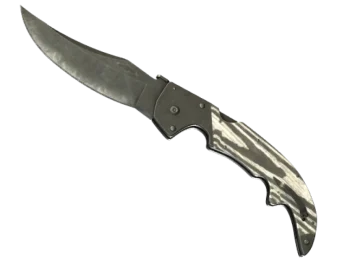 ★ StatTrak™ Falchion Knife | Black Laminate (Battle-Scarred)