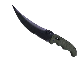 ★ StatTrak™ Flip Knife | Blue Steel (Battle-Scarred)