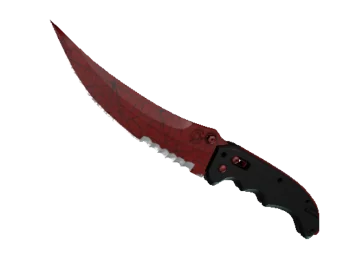 ★ StatTrak™ Flip Knife | Crimson Web (Minimal Wear)