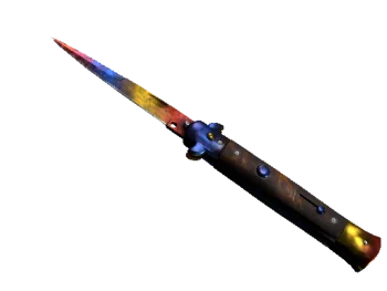 ★ StatTrak™ Stiletto Knife | Marble Fade (Minimal Wear)