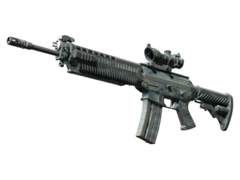 SG 553 | Wave Spray (Battle-Scarred)