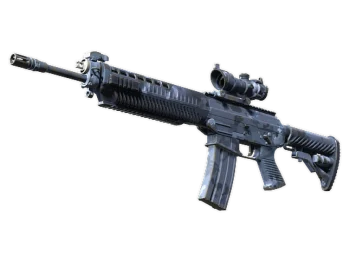 Souvenir SG 553 | Night Camo (Well-Worn)