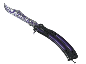 ★ StatTrak™ Butterfly Knife | Freehand (Well-Worn)
