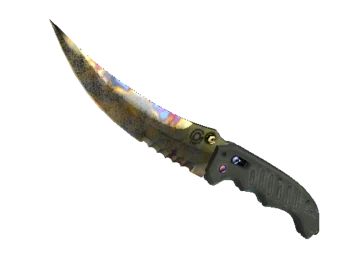 ★ StatTrak™ Flip Knife | Case Hardened (Well-Worn)