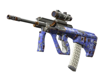 Souvenir AUG | Lapis Lazuli (Battle-Scarred)