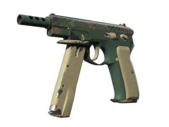 Souvenir CZ75-Auto | Green Plaid (Well-Worn)