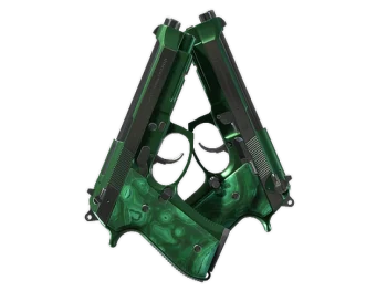 Souvenir Dual Berettas | Polished Malachite (Factory New)