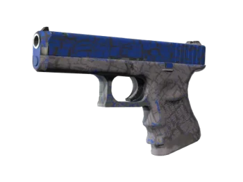 Souvenir Glock-18 | Blue Fissure (Well-Worn)