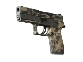 Souvenir P250 | Black & Tan (Battle-Scarred)