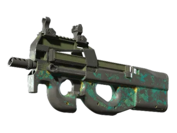 Souvenir P90 | Mustard Gas (Battle-Scarred)