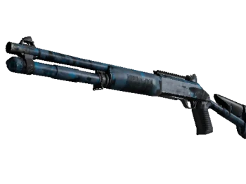 Souvenir XM1014 | VariCamo Blue (Well-Worn)