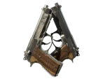 StatTrak™ Dual Berettas | Black Limba (Battle-Scarred)