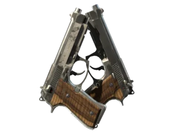 StatTrak™ Dual Berettas | Black Limba (Battle-Scarred)