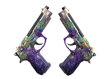 StatTrak™ Dual Berettas | Flora Carnivora (Factory New)