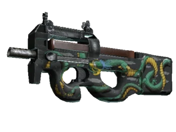 StatTrak™ P90 | Emerald Dragon (Well-Worn)